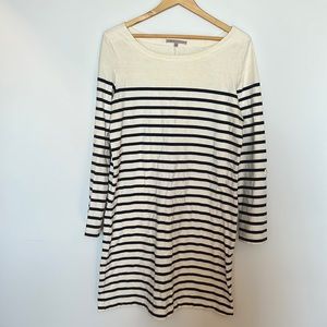 Gap navy blue striped sweater dress